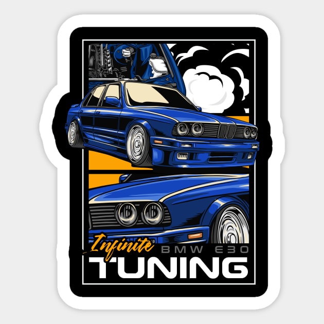 BMW E30 Infinite Tuning Sticker by Harrisaputra